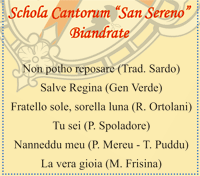 Prg Corale Biandrate - Ann. Sede Cuncordu