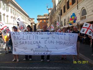 Manifestazione Roma 6 - Associazione Cuncordu di Gattinara