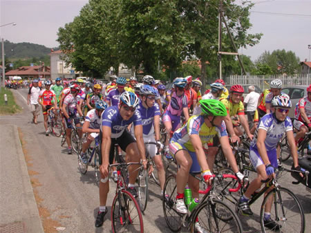 Il gruppo alla partenza