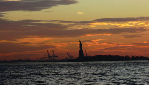 Tramonto da Battery Park - South Manhattan Tramonto da Battery Park - South Manhattan