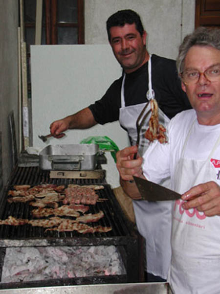 Gli addetti alla griglia